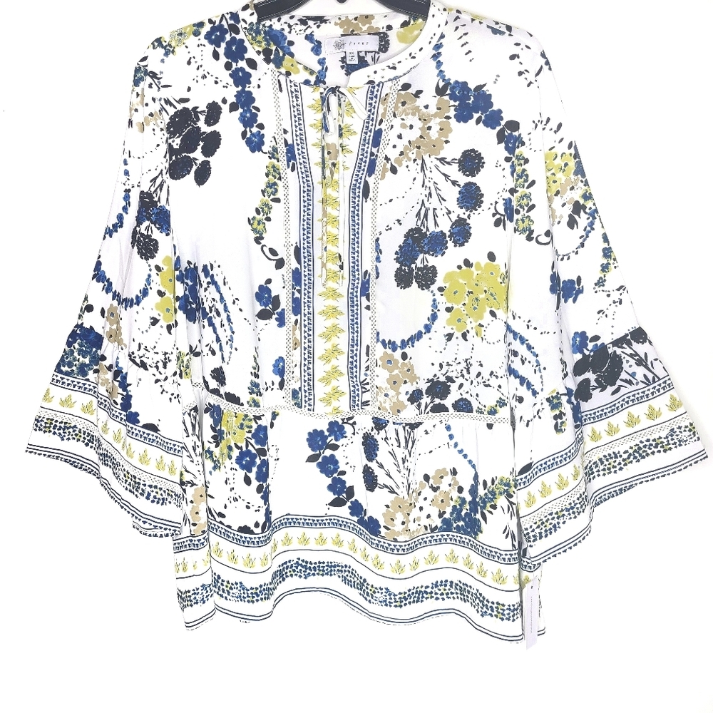 Fever Love Child Floral Bell Sleeve Top